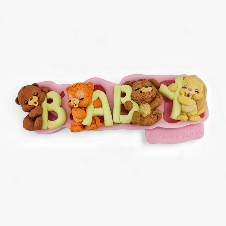 Молд силиконовый Baby Зверята конфеты (11601)