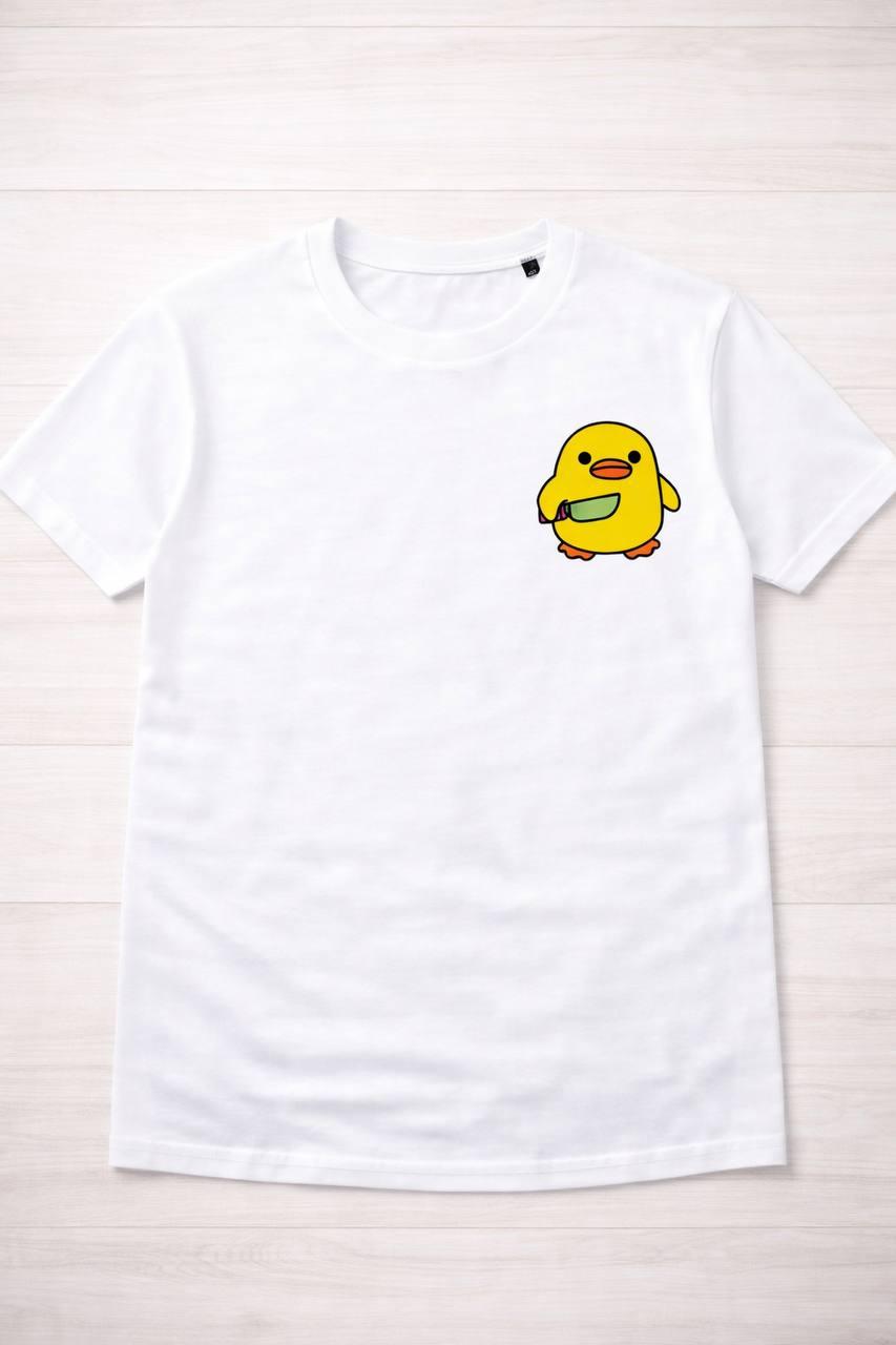Футболка з принтом Cute Duck XL Білий Футболка з принтом Cute Duck XL Білий