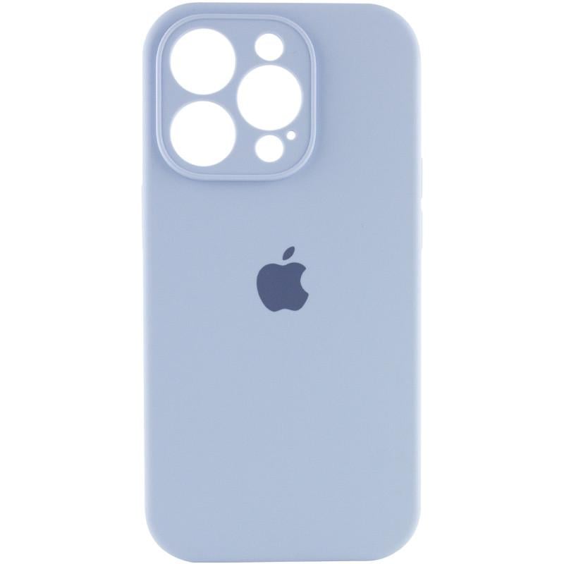 Противоударный Чехол Silicone Case Full Camera Protective (AA) для Apple iPhone 15 Pro (6.1") Голубой / Lilac Blue