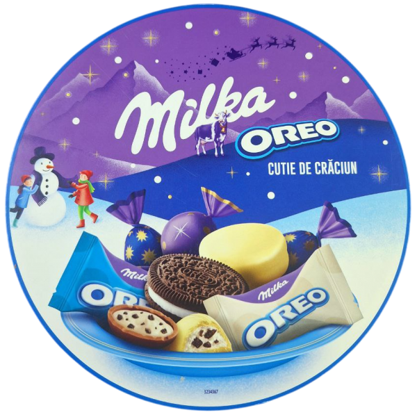 Набор конфет подарочный Milka Oreo Box Рождественская шкатулка 197 г