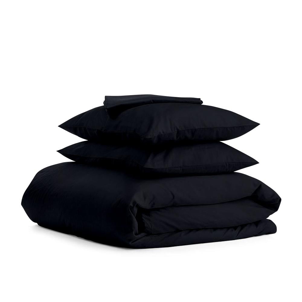 Комплект евро постельный Cosas Satin Black 200х220 см (4822055361778)