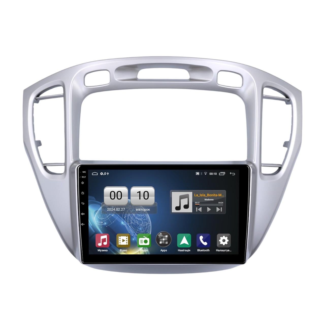 Автомагнітола штатна QIV Q1 для Toyota Highlander 1 XU20 2001-2007 F1 W2 9" (Q46263) Автомагнітола штатна QIV Q1 для Toyota Highlander 1 XU20 2001-2007 F1 W2 9" (Q46263)