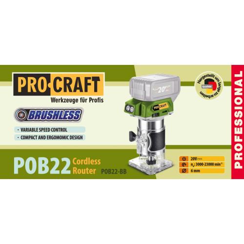 Фрезер акумуляторний ProCraft POB22 АКБ 20/4 ЗП 20/1 - фото 10 Фрезер акумуляторний ProCraft POB22 АКБ 20/4 ЗП 20/1 - фото 10