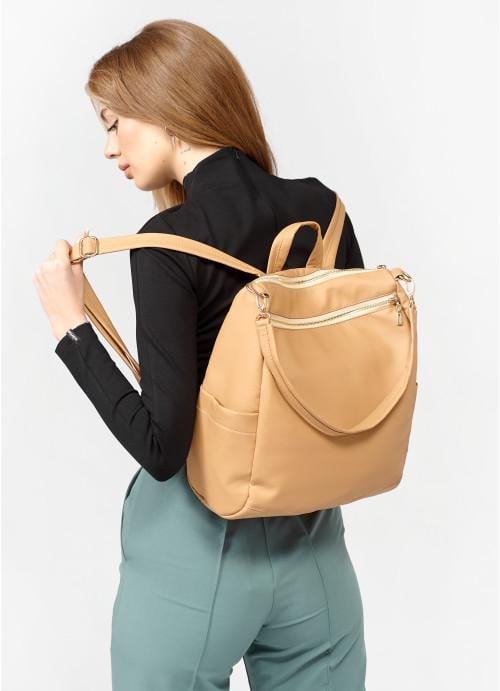 Рюкзак-сумка женский Sambag Бежевый (6360311534)