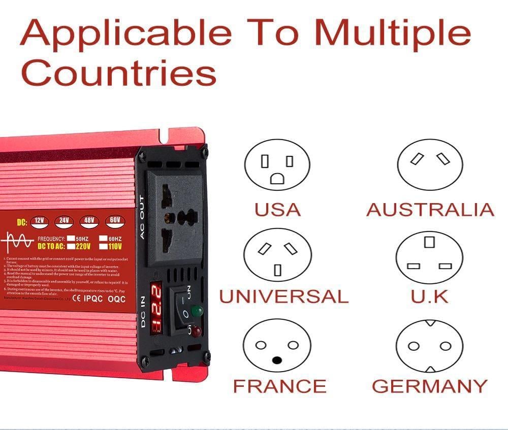 Інвертор перетворювач напруги 24 В 220В 3000 Вт чиста синусоїда - фото 4