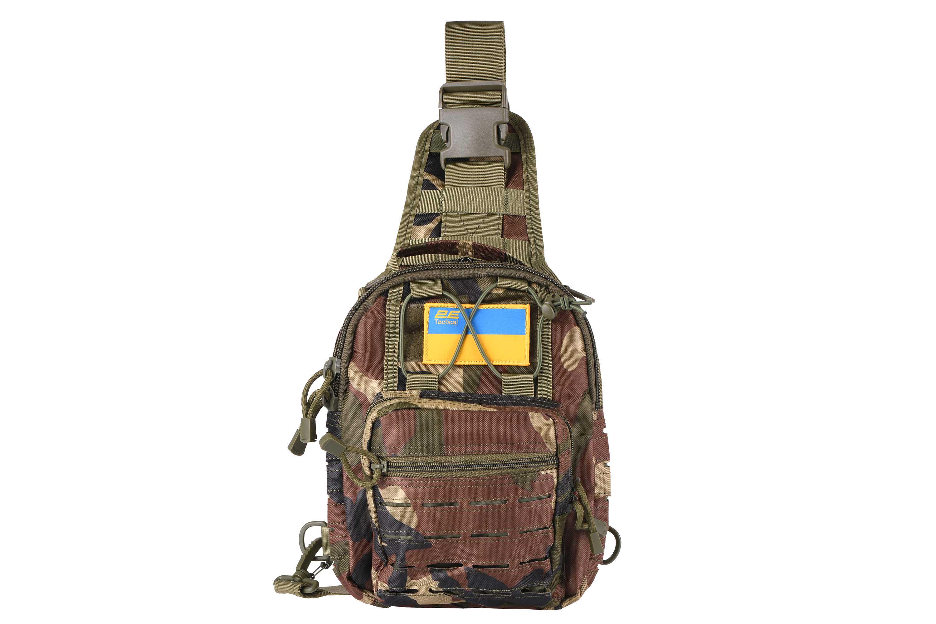 Рюкзак тактический военный 2E Tactical Laser Cut 2,5 л Темный камуфляж (30376006) - фото 7