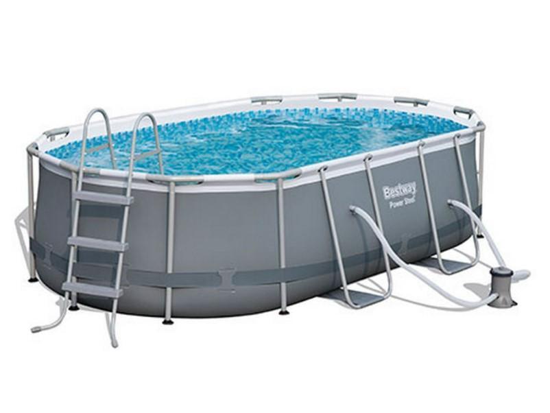 Бассейн каркасный Bestway 56448 с пенообразователем 488x305x107 см (DM-56448-M)