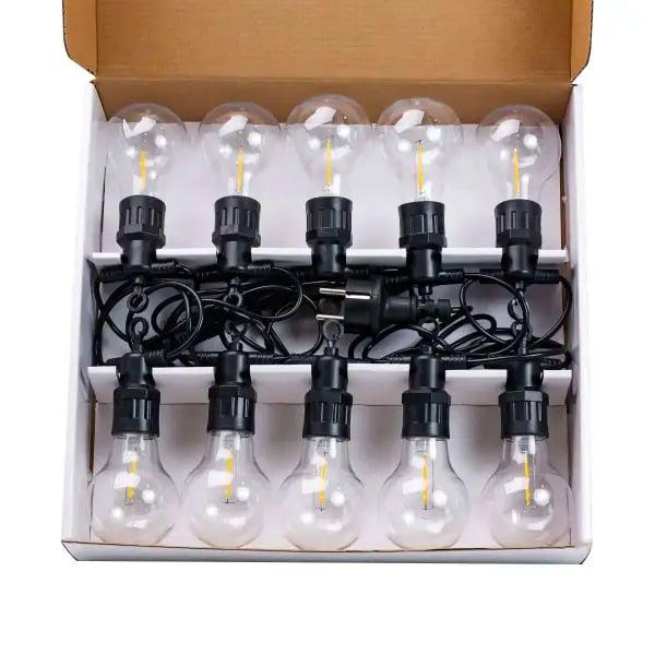 Гірлянда вулична Belt Light Лампочки ретро лофт з гірляндою роса (A60Y)