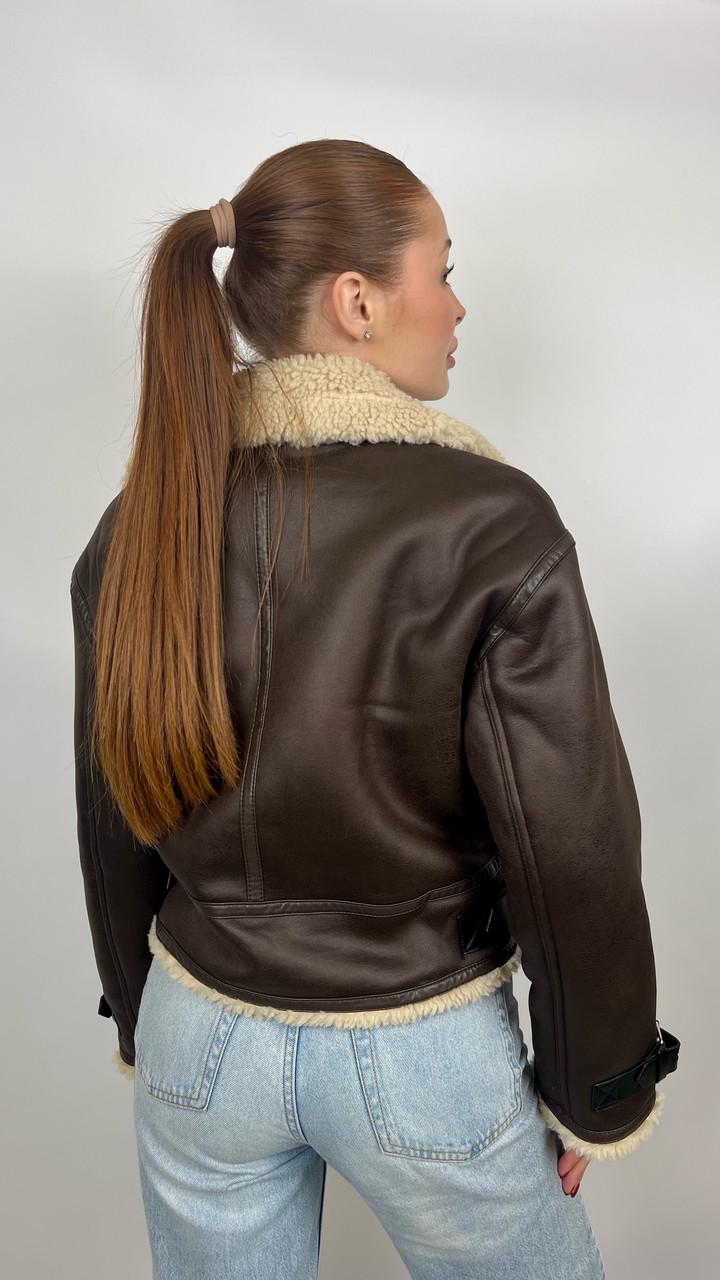 Дублянка жіноча Бренд #F2418-07 S Коричневий (23918512) - фото 2