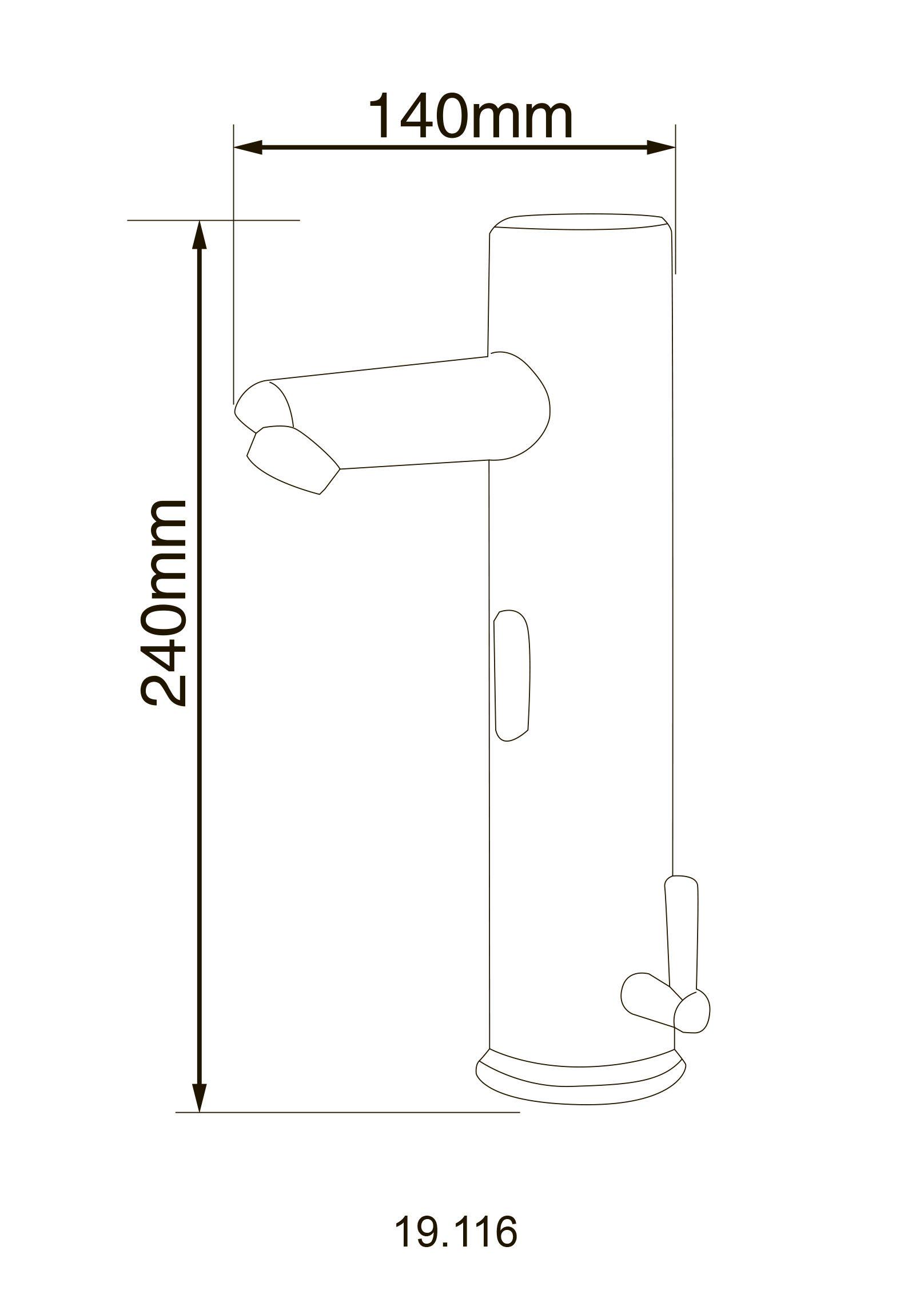 Змішувач для умивальника HOTEC 19.116 DC/AC Hot/Cold 000019613 сенсорний Хром (107877) - фото 2