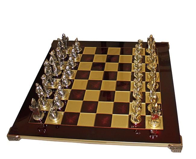 Шахи ексклюзивні Manopoulos Мушкетери 44х44 см (S12RED)
