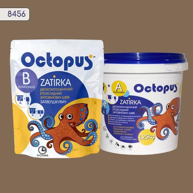 Затирка для плитки Octopus Zatirka 8456 епоксидна 1,25 кг