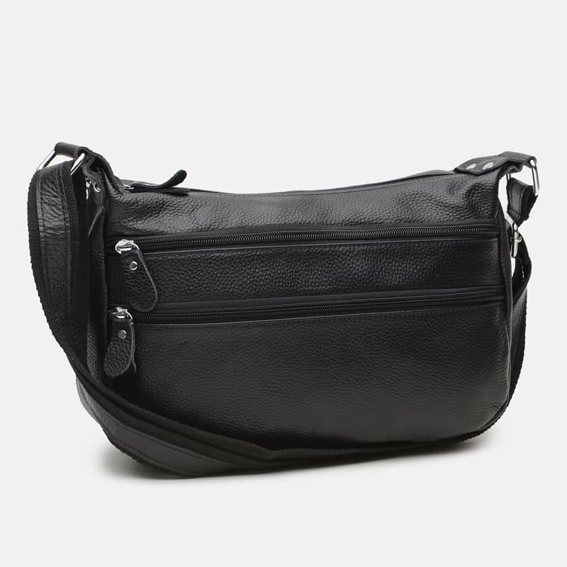 Сумка жіноча шкіряна Borsa Leather K1028a Black - фото 2