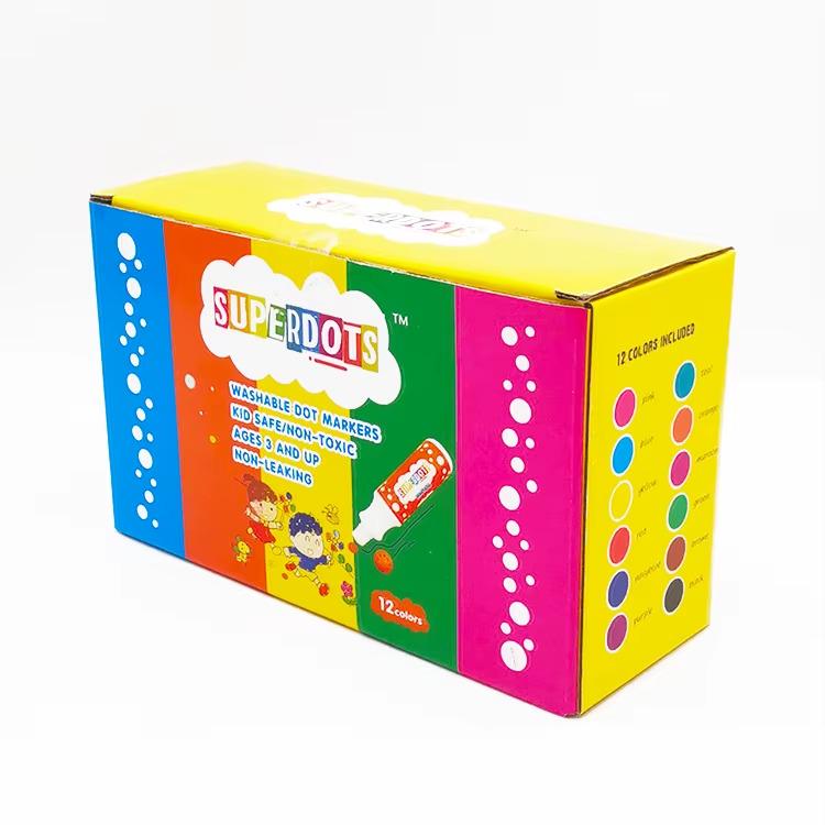 Маркери пальчикові DOT для творчості точкові фарби для малювання та живопису на водній основі 12 кольорів - фото 10 Маркери пальчикові DOT для творчості точкові фарби для малювання та живопису на водній основі 12 кольорів - фото 10