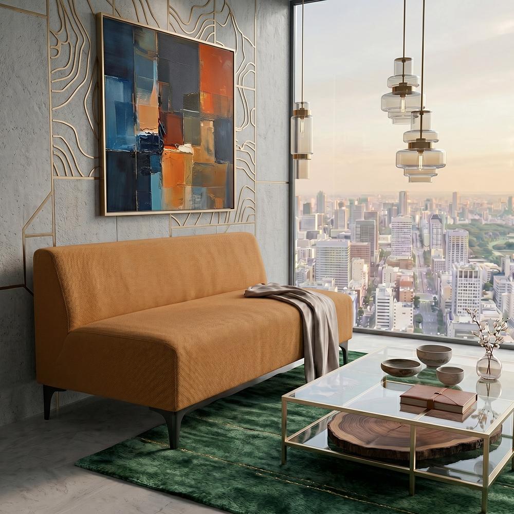 Диван Oliver Soft 140х70х75 см Amber (rich_sofa_00527)