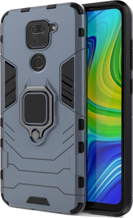 Противоударный чехол Xiaomi Redmi Note 9 (подставка кольцо) Graphite (16798-40)