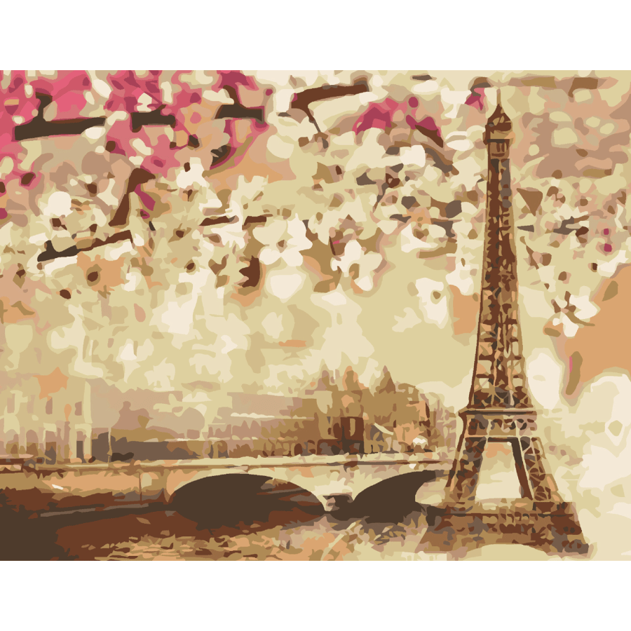 Картина за номерами Rosa Start Golden Paris 35x45 см (Az1-4823098529729)