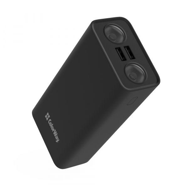 Повербанк ColorWay 30 000mAh Lamp Black (CW-PB300LPB3BK-F) - фото 2