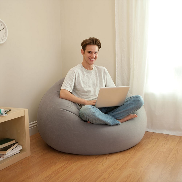 Кресло надувное Intex 107х104х69 см Серый (68579) - фото 6 Кресло надувное Intex 107х104х69 см Серый (68579) - фото 6