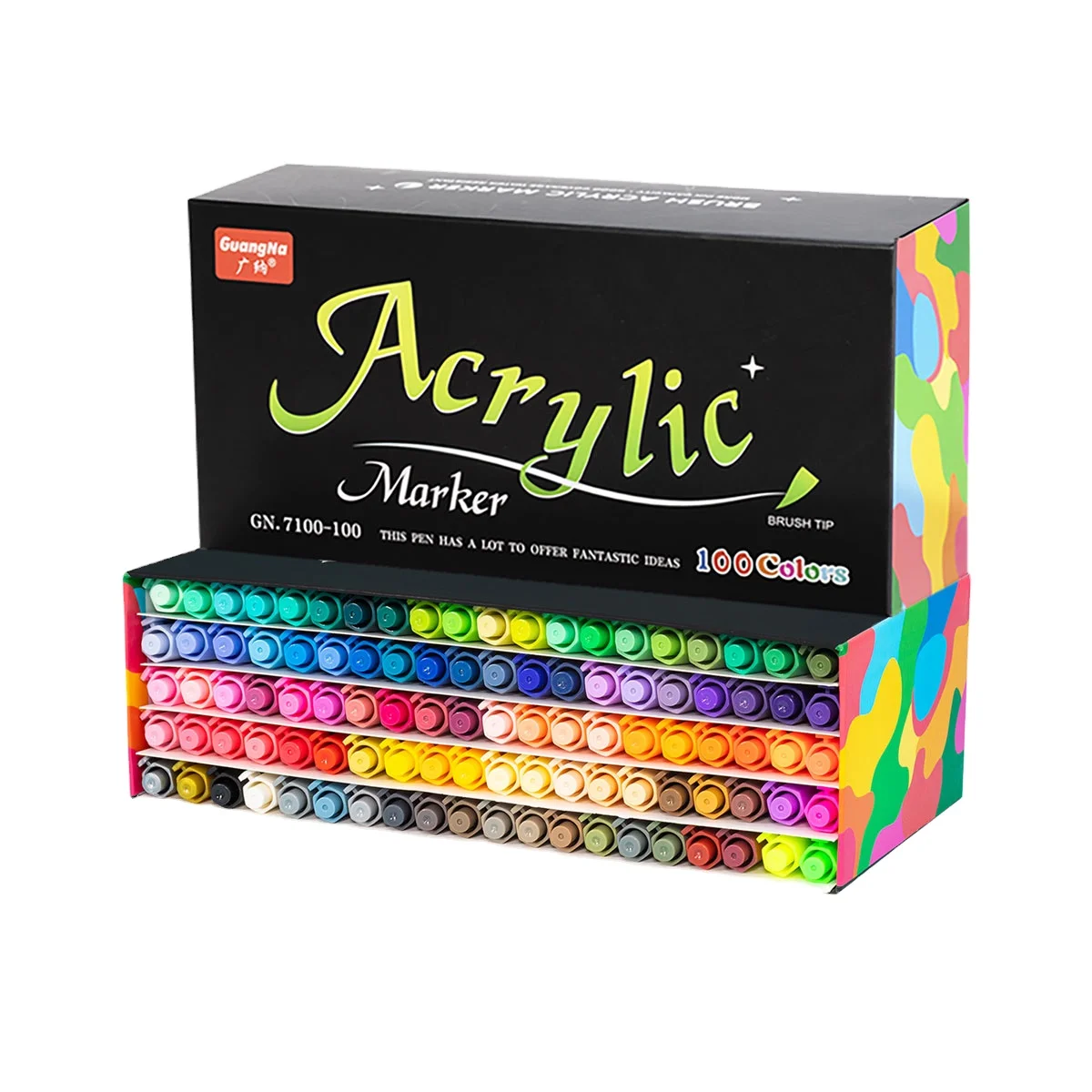Маркеры акриловые GuangNa GN7100 на 100 цветов (7100/100)