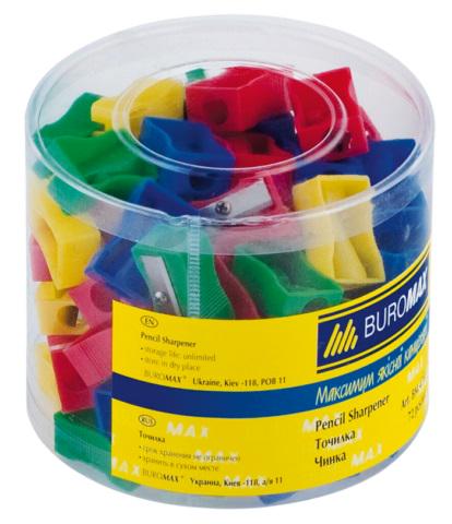 Стругачка пластикова Buromax Різнокольоровий (BM.4701)