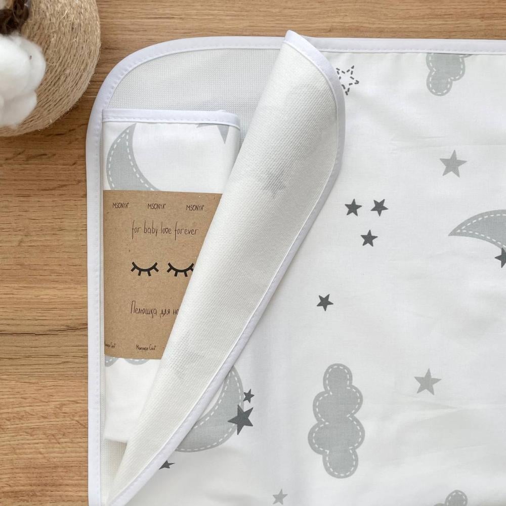 Пеленка для новорожденного Облака непромокаемая 50х80 см (1722) - фото 2