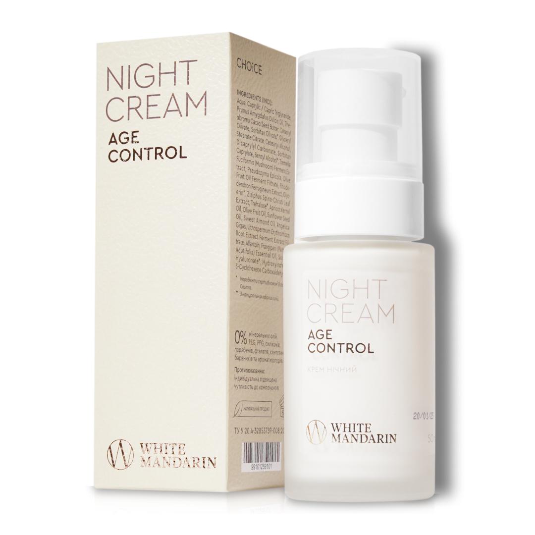 Крем ночной для лица White Mandarin Night Cream AGE CONTROL Омоложение кожи/Предотвращает появление морщин 50 мл (99101259101)