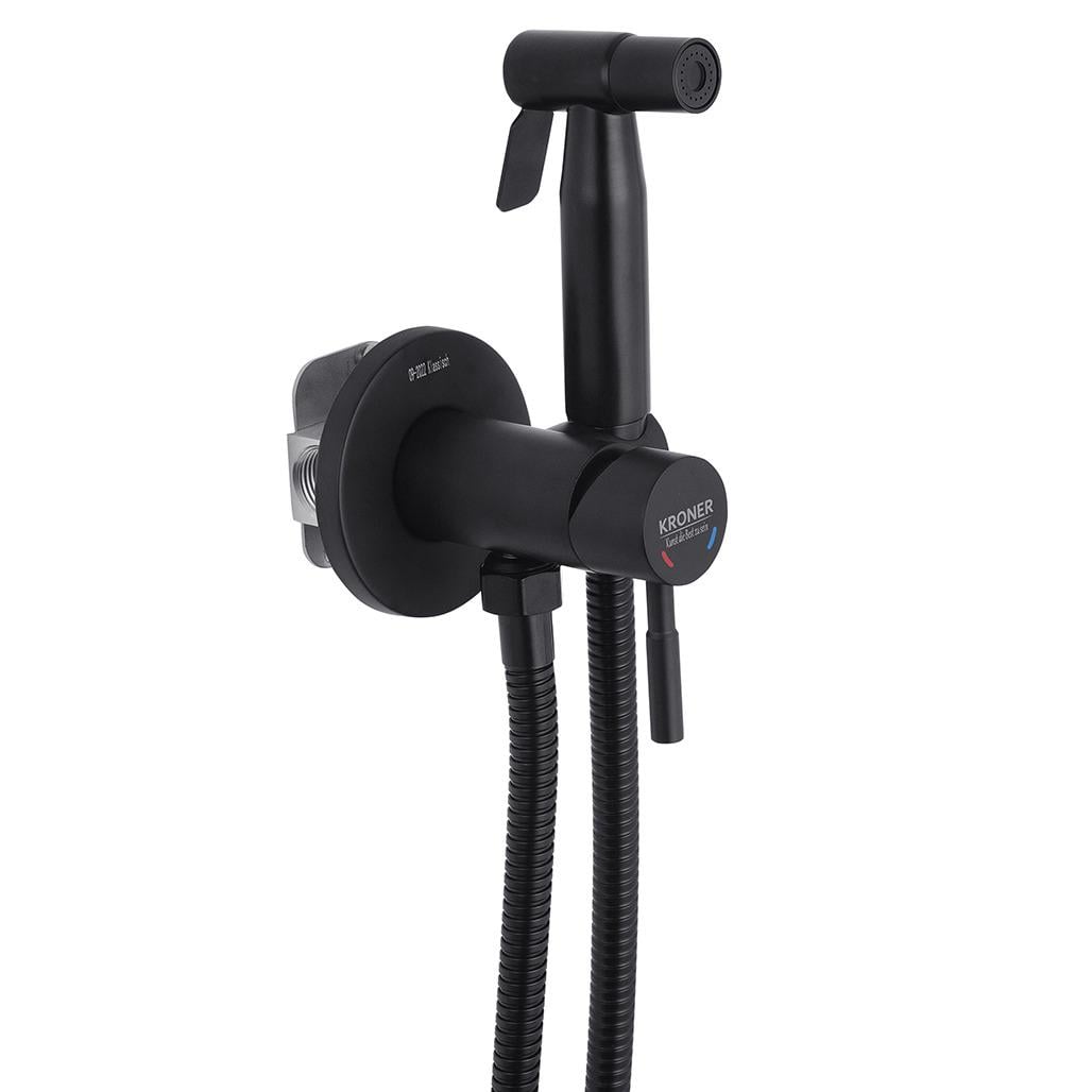 Смеситель для гигиенического душа Kroner KRP Edelstahl Klassisch SCH053 CV029967 Черный (160079)