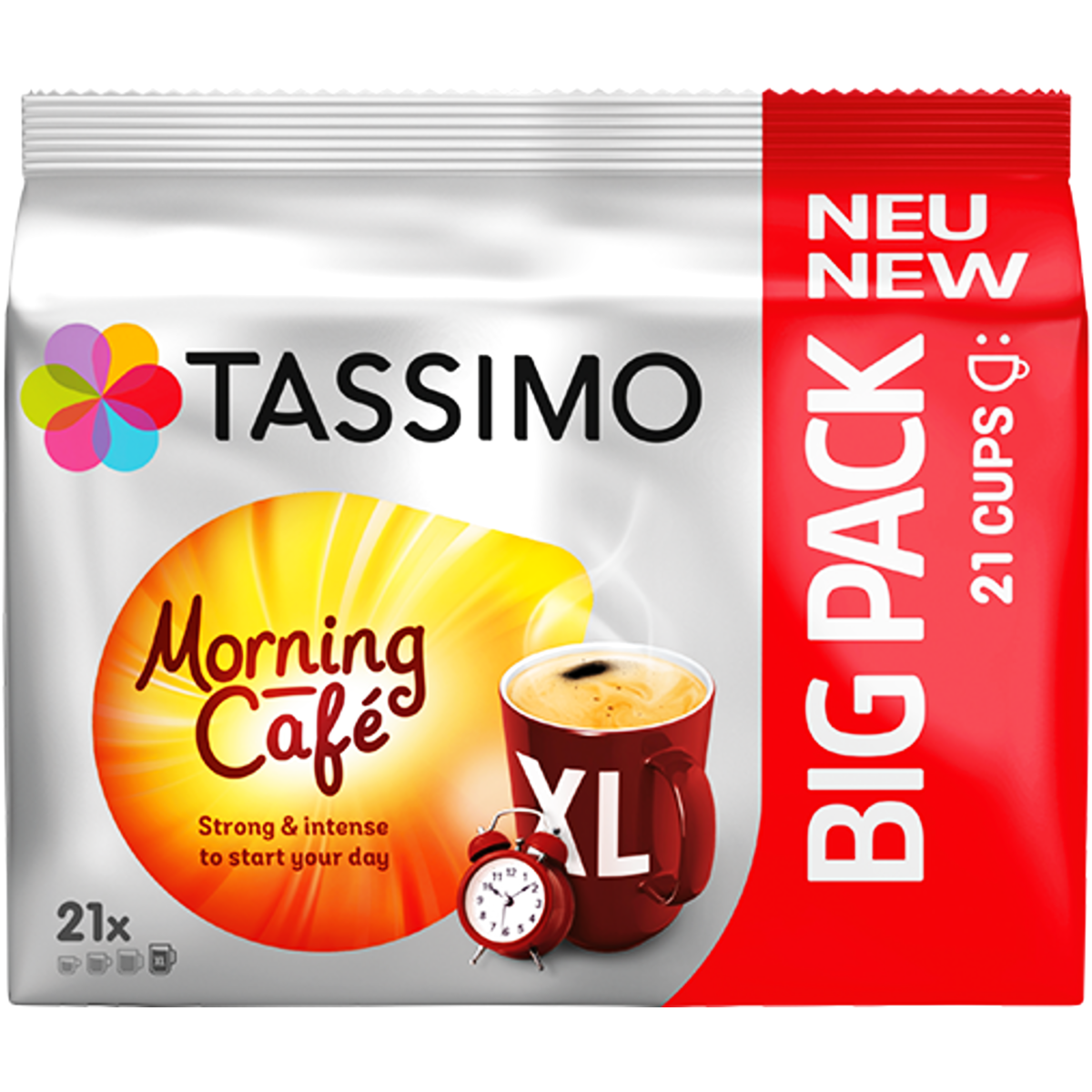 Кофе в капсулах Tassimo Morning Cafe Strong & Intense XL 21 шт. (Ar200019) Кофе в капсулах Tassimo Morning Cafe Strong & Intense XL 21 шт. (Ar200019)