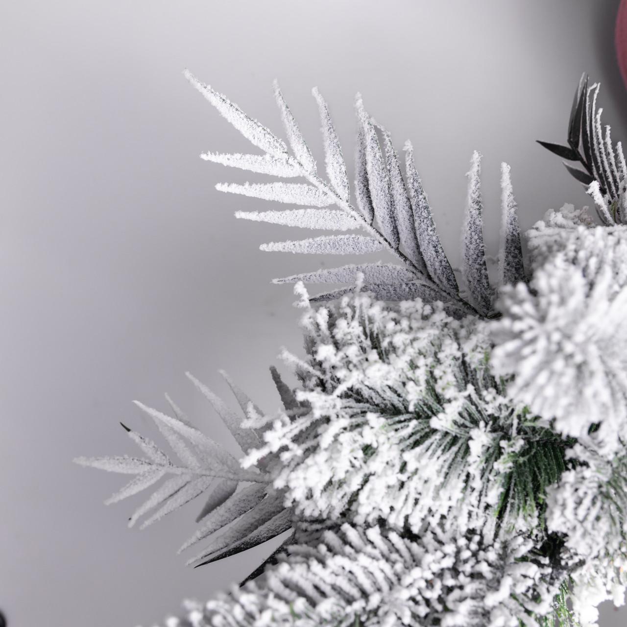 Вінок хвойний штучний Святковий засніжений комбінований ⌀ 60 см (TD-VINSN) - фото 2 Вінок хвойний штучний Святковий засніжений комбінований ⌀ 60 см (TD-VINSN) - фото 2