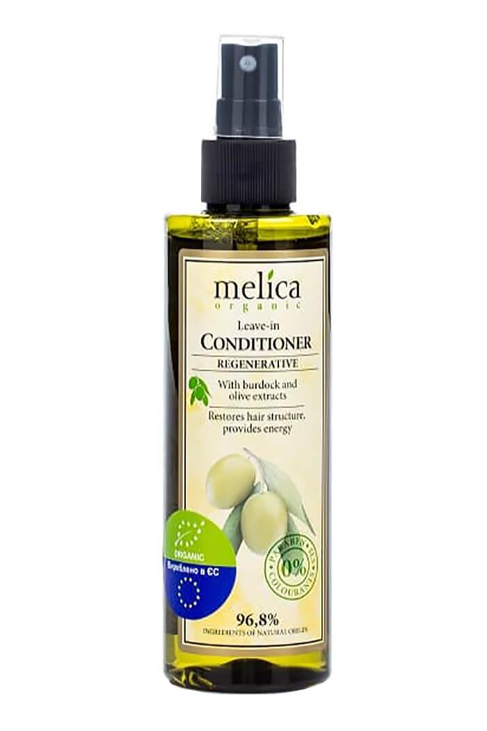 Регенеруючий кондиціонер для волосся Melica Organic з екстрактами лопуха та оливи 200 мл (4770416342143)
