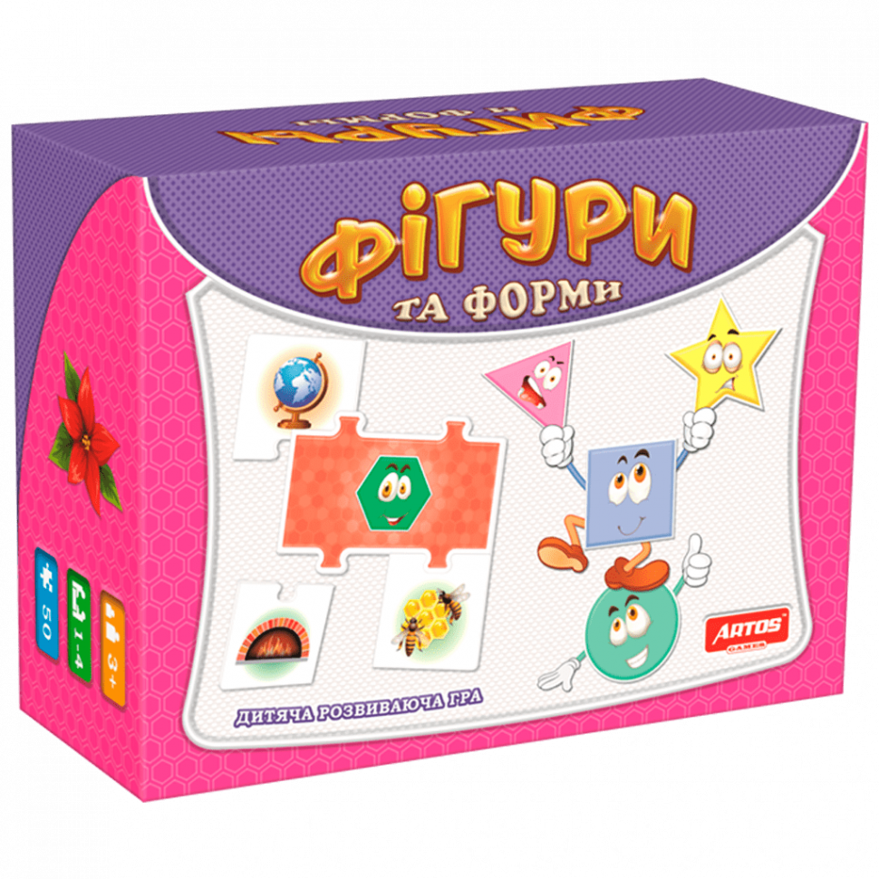 Игра настольная Artos Games Фігури та форми (0581)