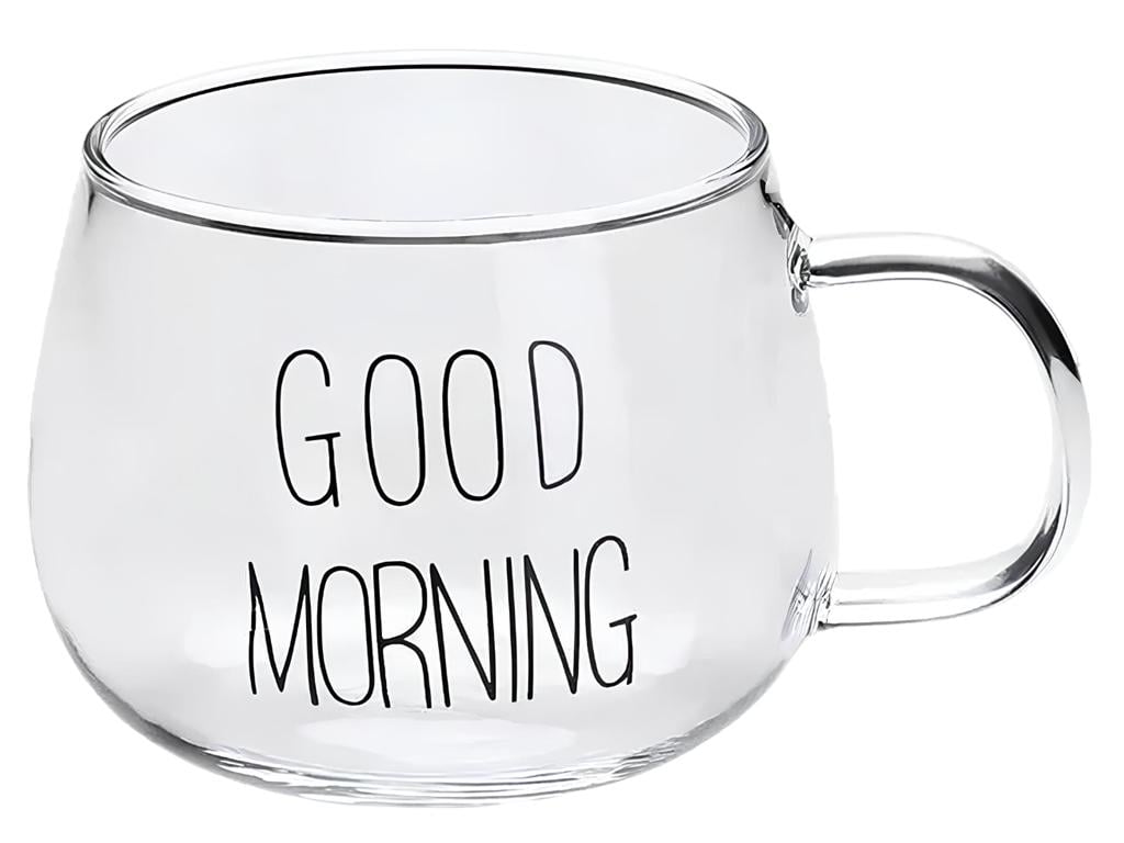 Чашка прозрачная Good morning 380 мл (MMS-R92952)