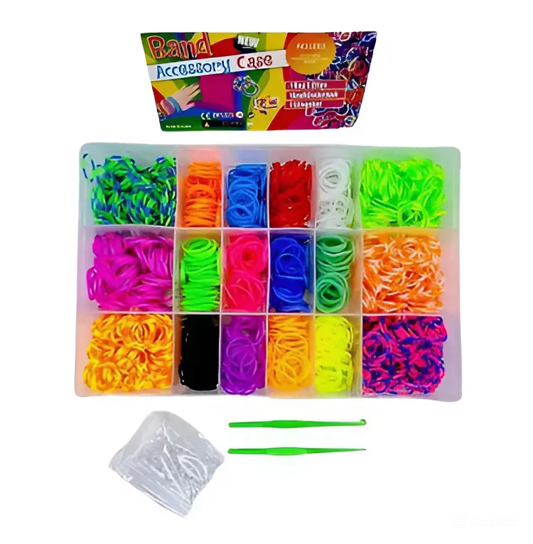 Набор резинок для плетения браслетов Fashion Loom Bands set 18 цветов 1200 шт. Набор резинок для плетения браслетов Fashion Loom Bands set 18 цветов 1200 шт.