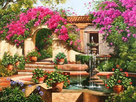 Картина по номерам Josef Otten Города Уютный дворик 40х50 см в термопакете (6340EOTG_O-mt)