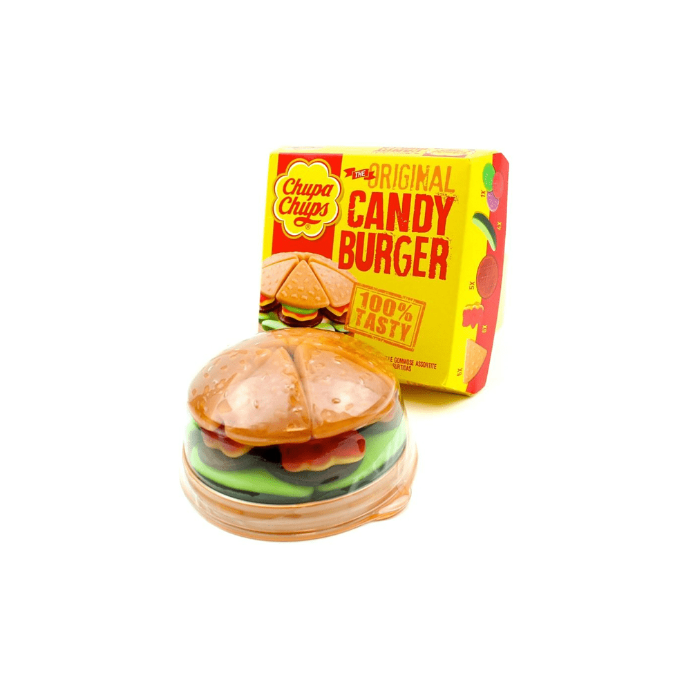 Конфеты жевательные Chupa Chups мармеладный бургер 130 г