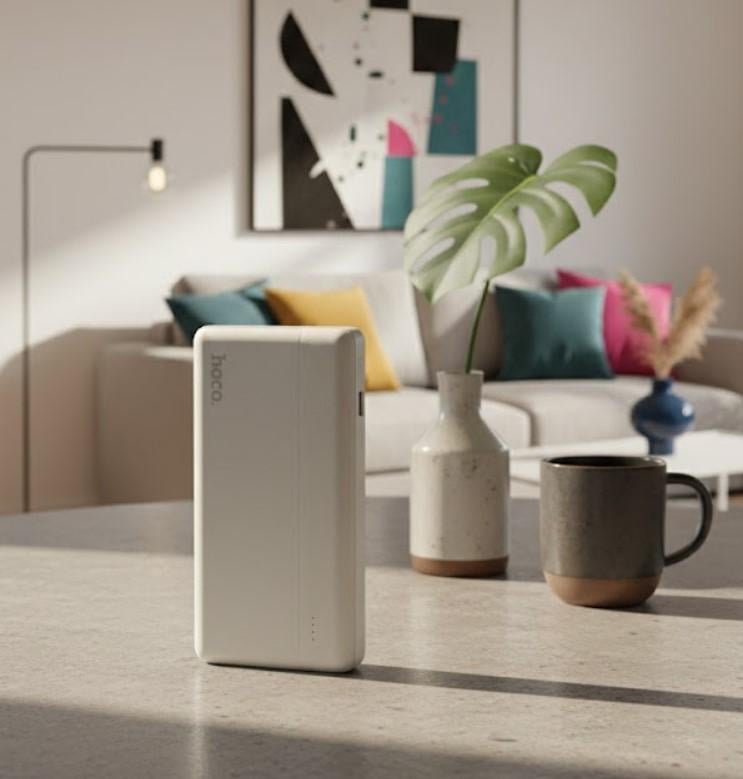 Повербанк Hoco 20000 mAh з двома USB-виходами Білий (2104618823) - фото 6 Повербанк Hoco 20000 mAh з двома USB-виходами Білий (2104618823) - фото 6