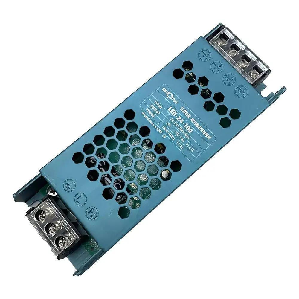 Блок питания Biom DC24 металлический узкий 100W 4,2А (LED-24-100/27774171)