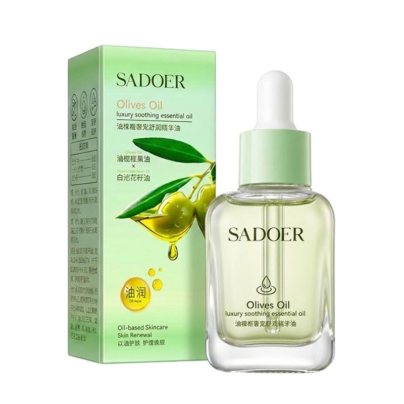 Сироватка для шкіри поживна Sadoer Olives Oil luxury soothing essential oil з оливковою олією 30 мл (34764082)