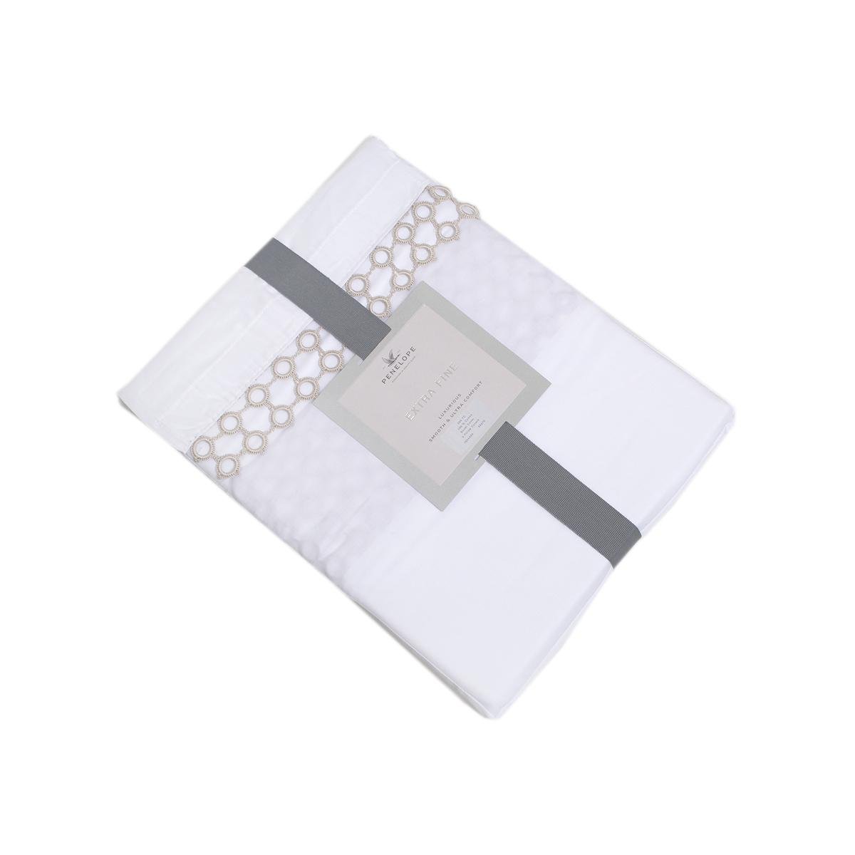 Підковдра з наволочками Penelope Manuela Stone 240x220/50x70 см 2 шт. Бежевий (svt-2000022346771) - фото 5