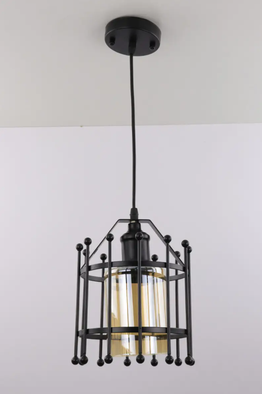 Люстра потолочная подвесная в стиле LOFT 12366/1-bk Черный (NA005101)