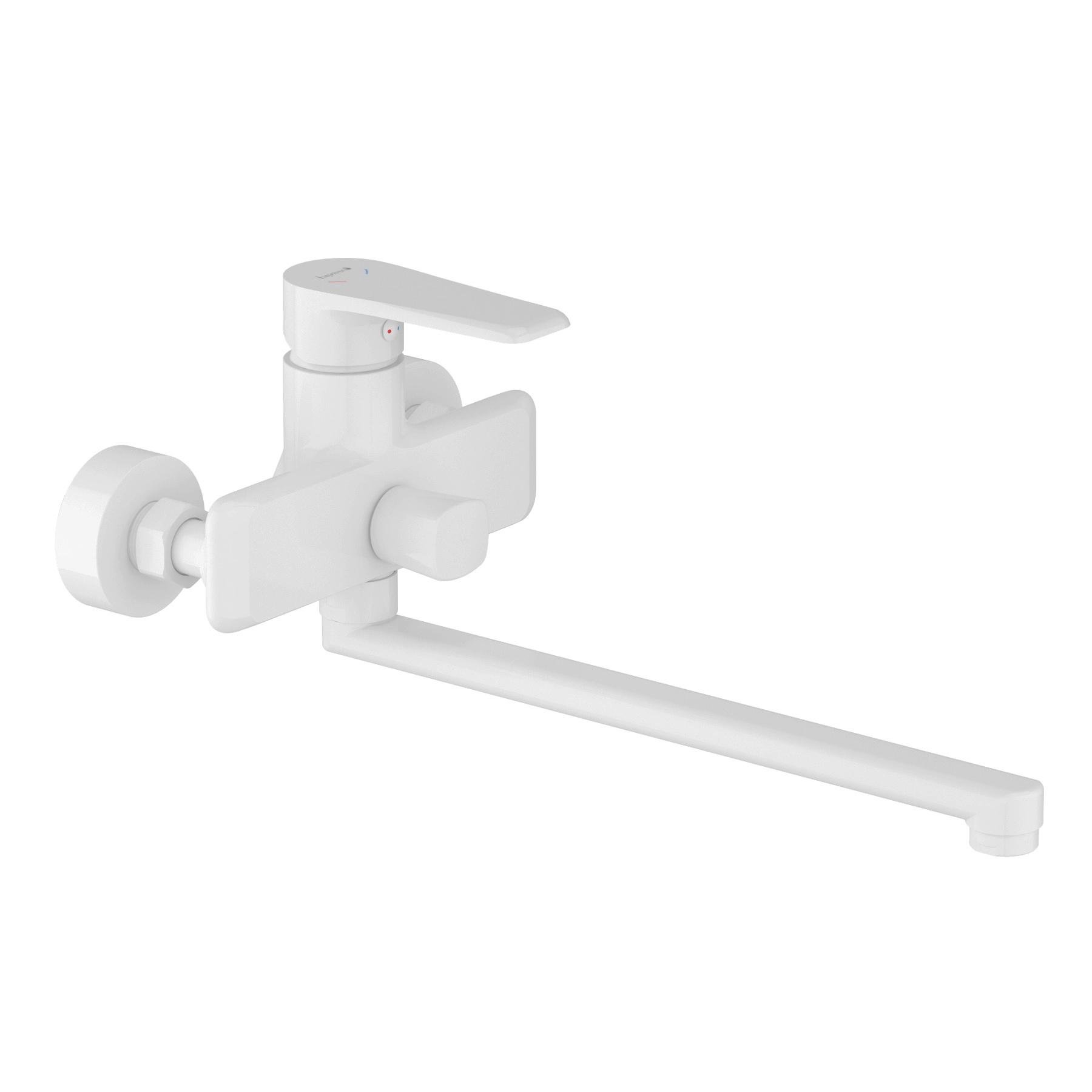 Смеситель для ванны Imprese ARIA f03207503AB однорычажный Белый (161460)