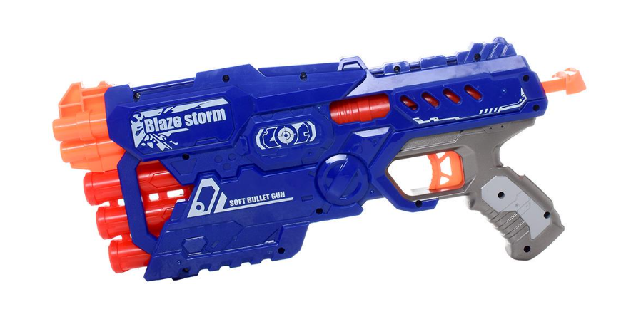 Дитячий іграшковий бластер Zecong ZC7097 з м’якими патронами 47,5x5,5x22,5 см (MTT-86679)