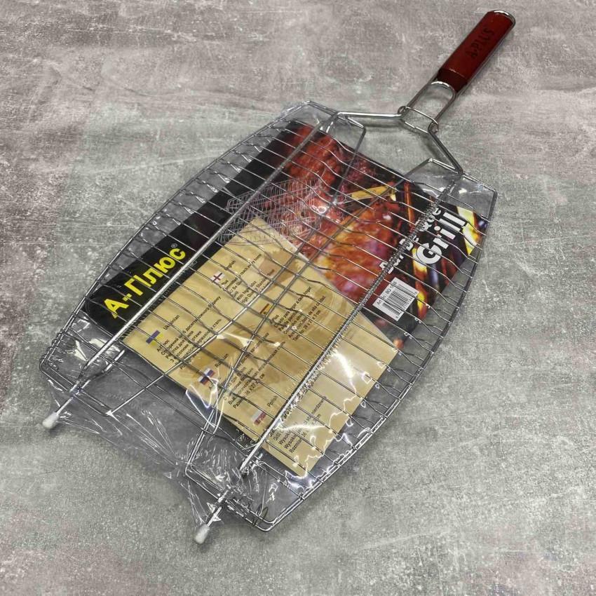 Решетка-гриль для рыбы A-PLUS 1888 2 секции (1377290887) - фото 2 Решетка-гриль для рыбы A-PLUS 1888 2 секции (1377290887) - фото 2
