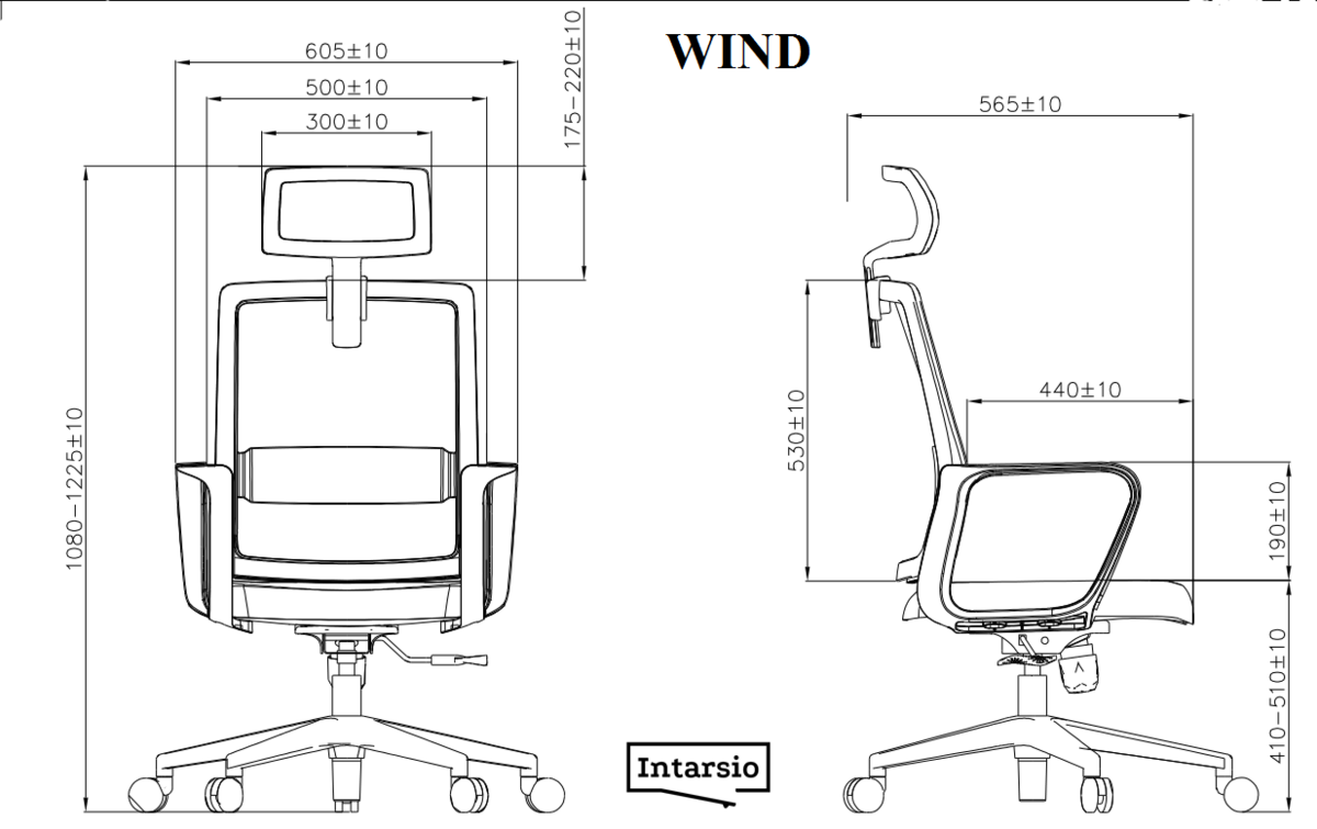 Кресло компьютерное поворотное Intarsio Wind Серый/Зеленый/Белый - фото 6