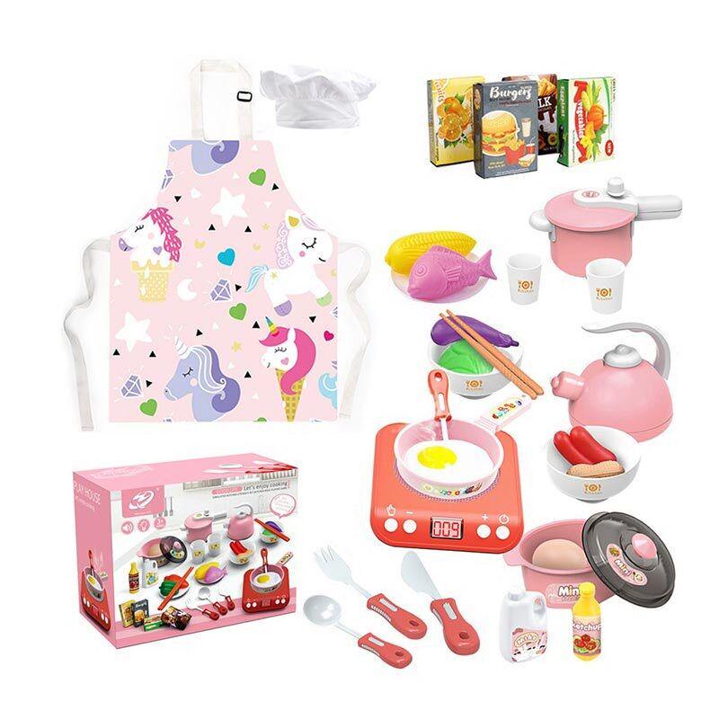 Набор посуды игровой имитация электрической плиты/свет/звук Multicolor (164996) - фото 2 Набор посуды игровой имитация электрической плиты/свет/звук Multicolor (164996) - фото 2