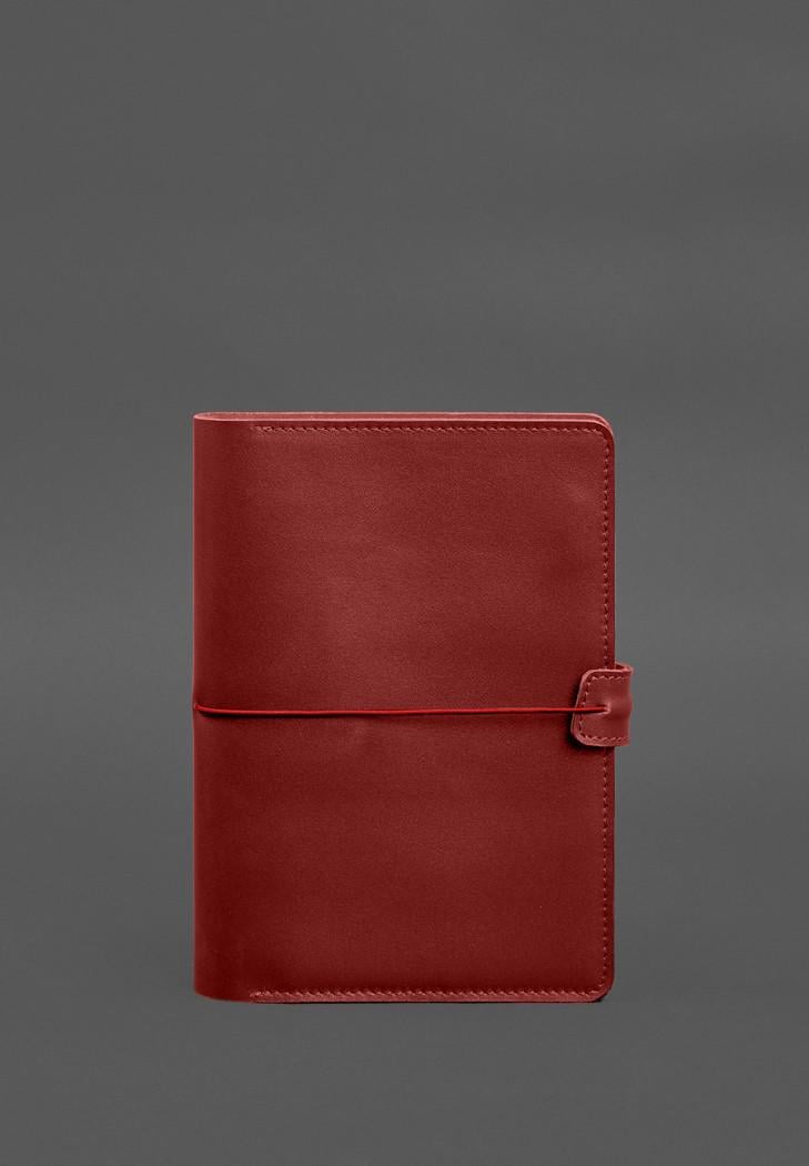 Кожаный блокнот А5 Софт-бук 9.4 Красный (A-028803)