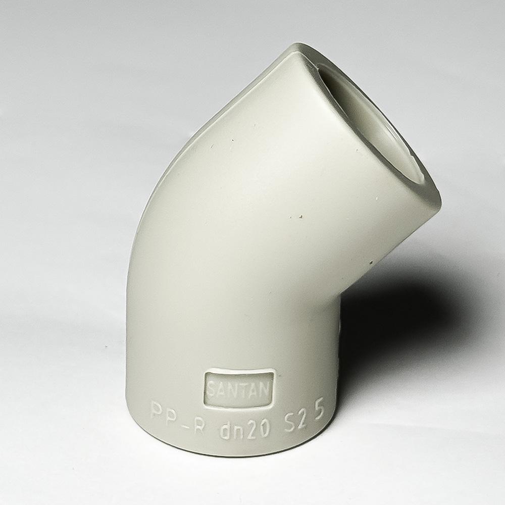 Угол PP-R SANTAN 45° 20 мм NEW - фото 3 Угол PP-R SANTAN 45° 20 мм NEW - фото 3