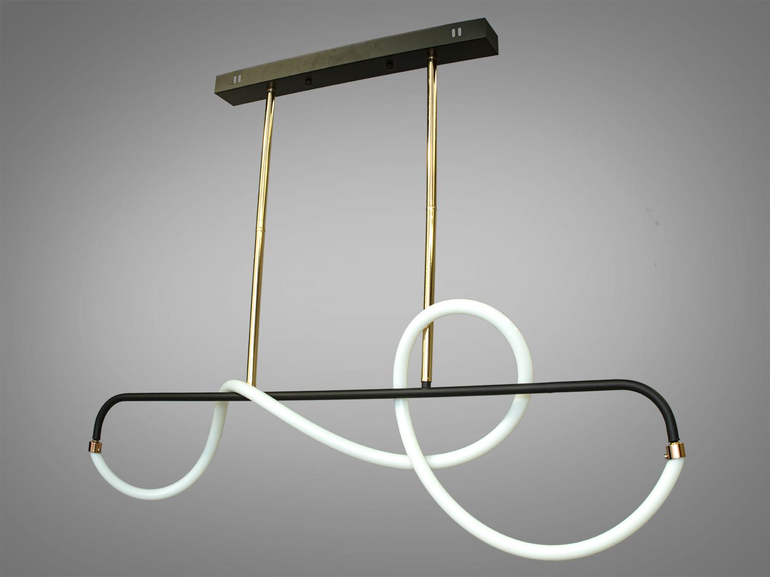 Люстра светодиодная 40 Вт Черный/Золотой (2060-100)