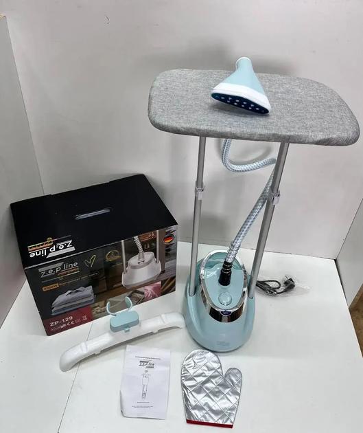 Відпарювач вертикальний для одягу зі стійкою Zepline ZP-129 3000W Блакитний (ZP-129/2) - фото 3 Відпарювач вертикальний для одягу зі стійкою Zepline ZP-129 3000W Блакитний (ZP-129/2) - фото 3